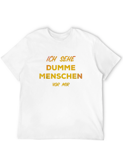 Camiseta Negra con Texto Veo Gente Tonta
