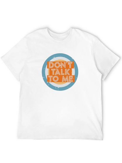 Camiseta Negra No Me Hables Diseño Circular