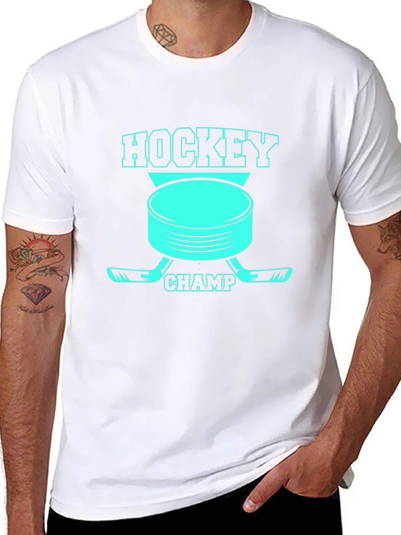 Camiseta Hockey Champ para Hombre - Diseño Único