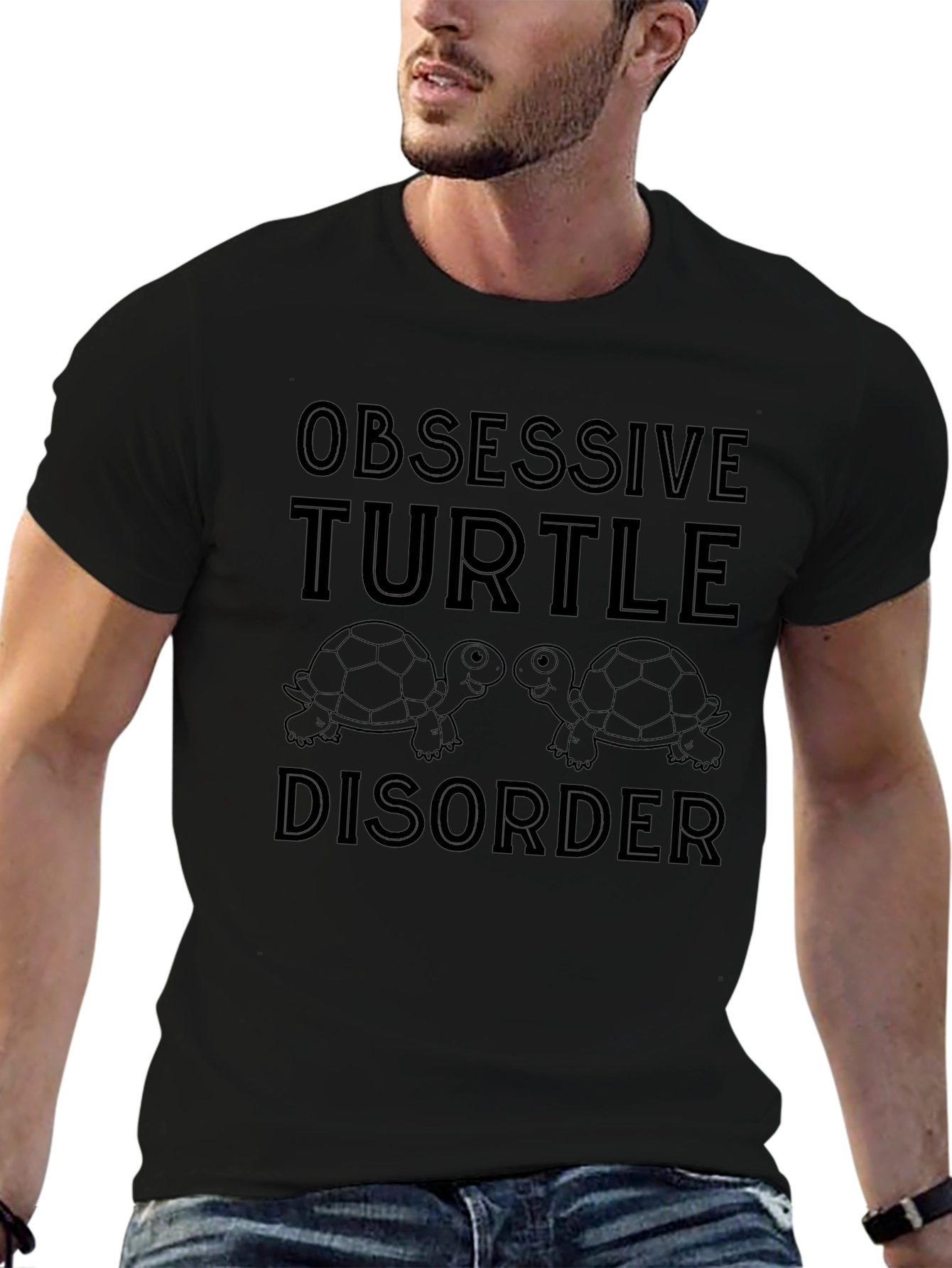Camiseta Negra: Obsesión por las Tortugas