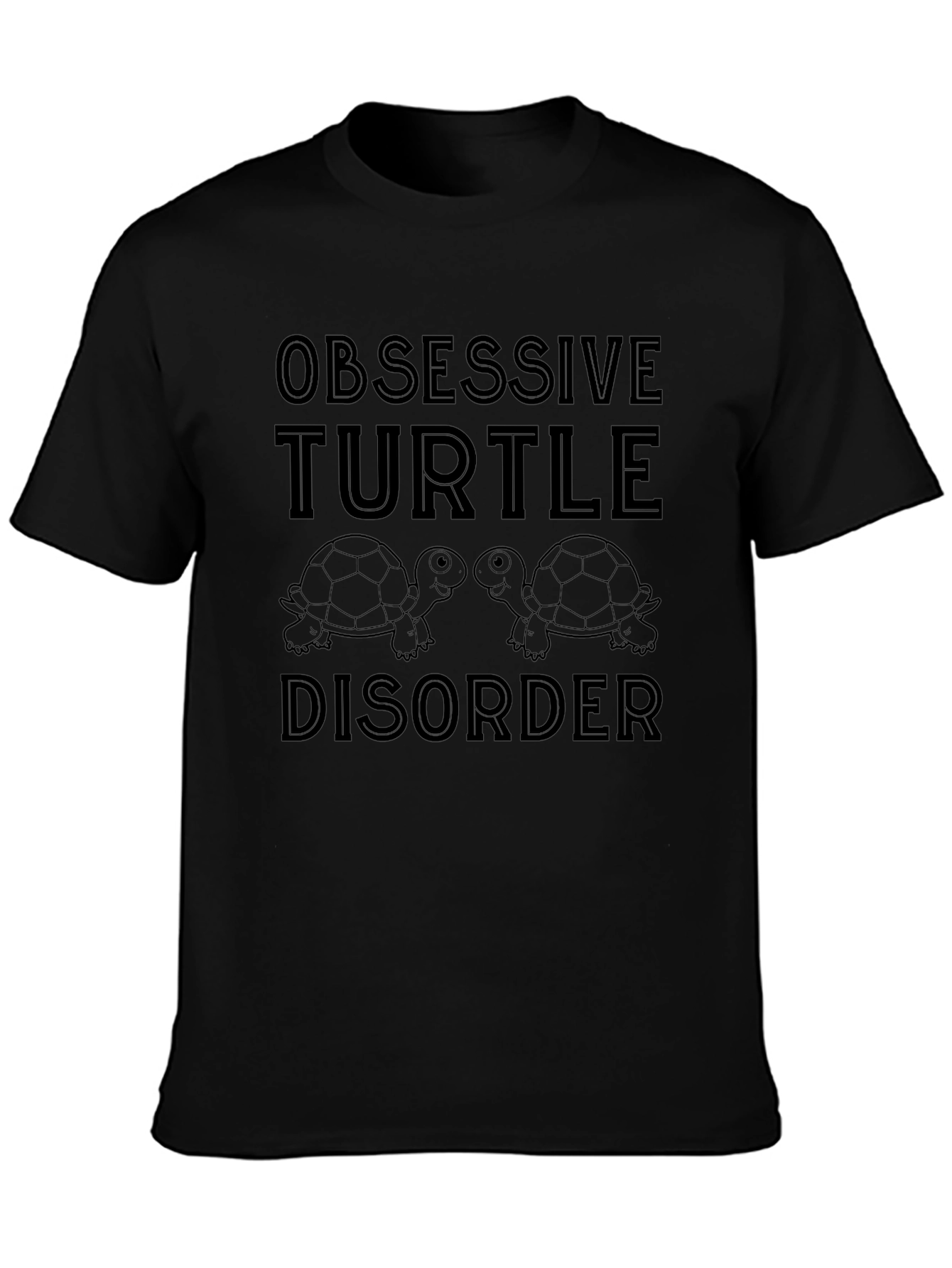 Camiseta Negra: Obsesión por las Tortugas