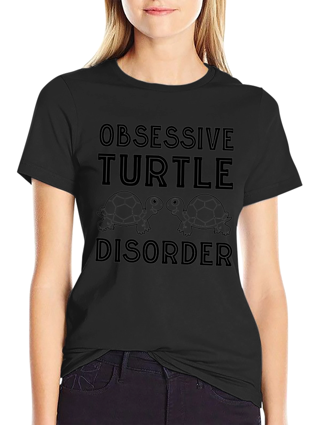 Camiseta Negra: Obsesión por las Tortugas