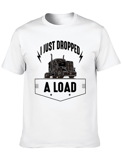 Camiseta Negra con Diseño de Camión y Frase Divertida