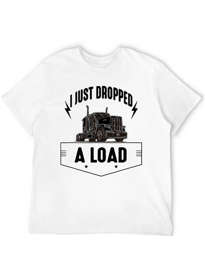 Camiseta Negra con Diseño de Camión y Frase Divertida