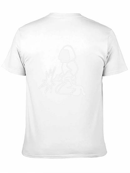 Camiseta Negra con Diseño de Soldador