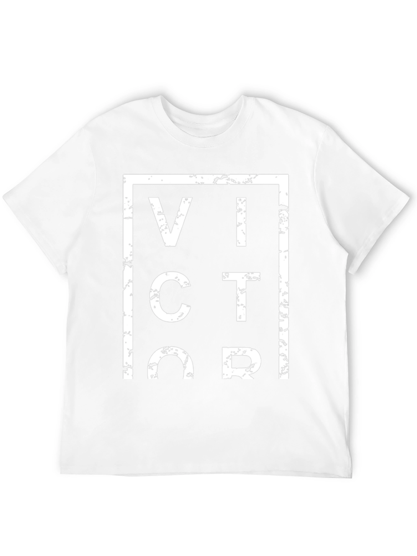 Camiseta Negra Victor Estilo Grunge para Hombre