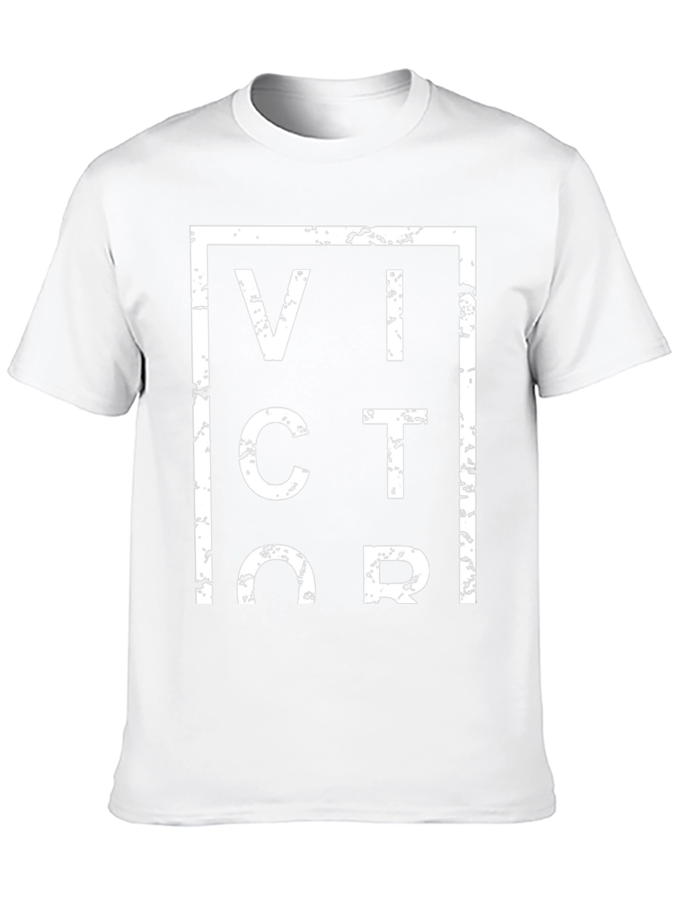 Camiseta Negra Victor Estilo Grunge para Hombre