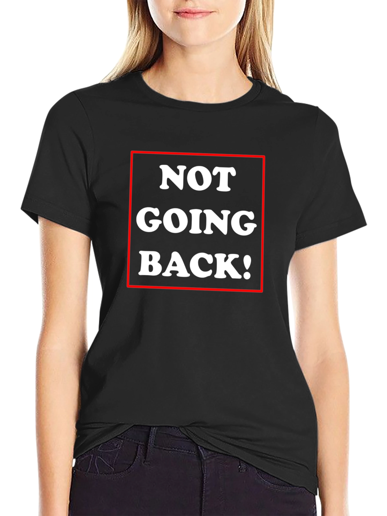 Camiseta Negra: ¡No Volveré!