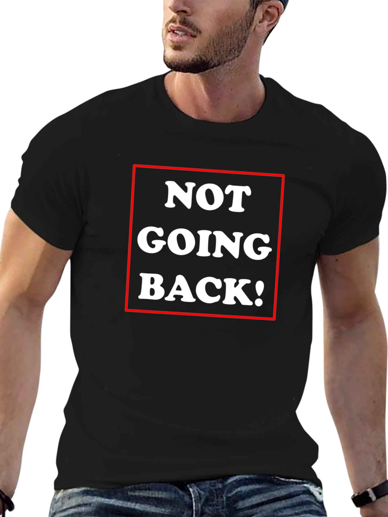 Camiseta Negra: ¡No Volveré!