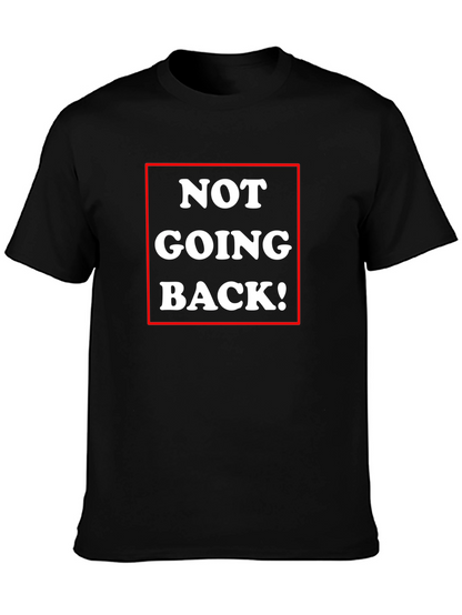 Camiseta Negra: ¡No Volveré!