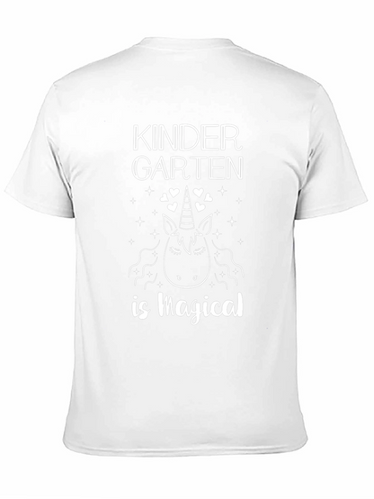 Camiseta Negra Unicornio Mágico Kinder
