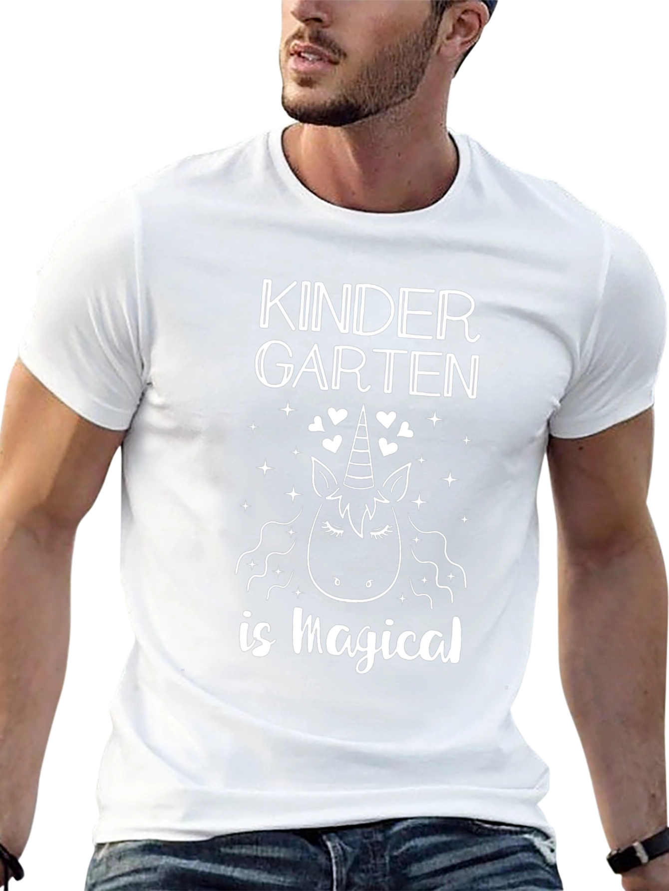 Camiseta Negra Unicornio Mágico Kinder