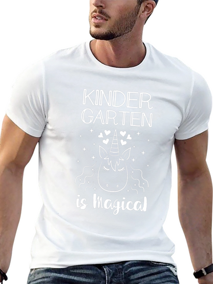 Camiseta Negra Unicornio Mágico Kinder
