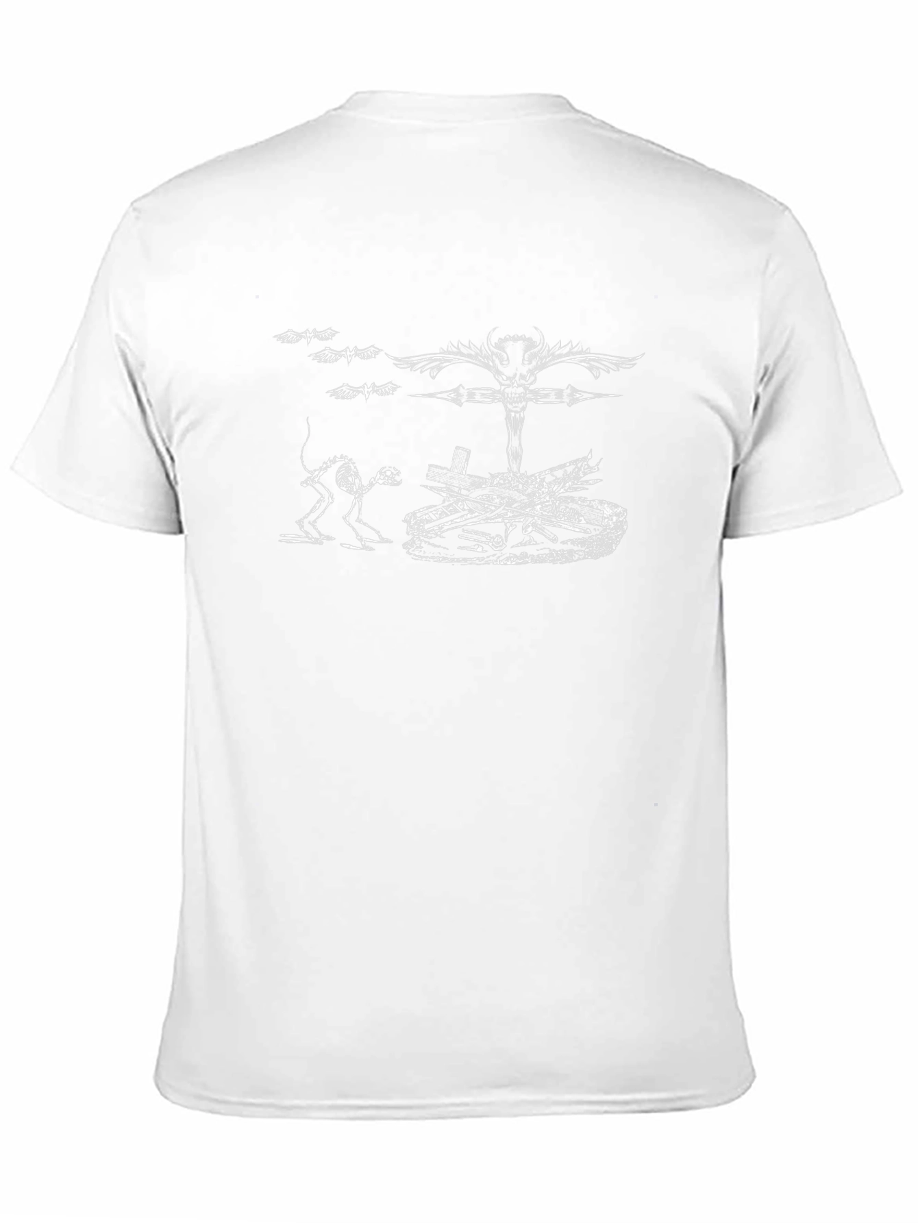 Camiseta Negra con Diseño Gótico