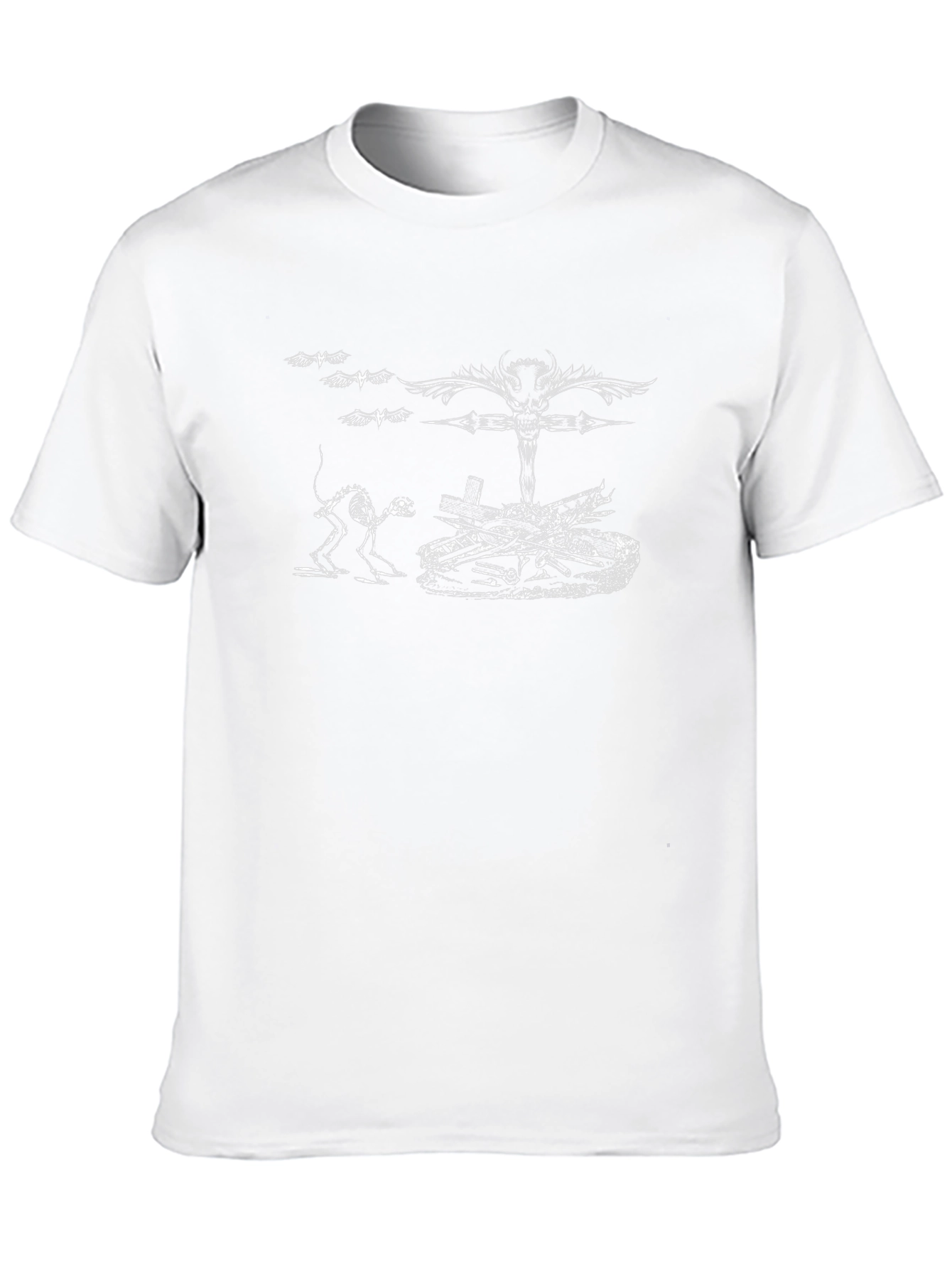 Camiseta Negra con Diseño Gótico