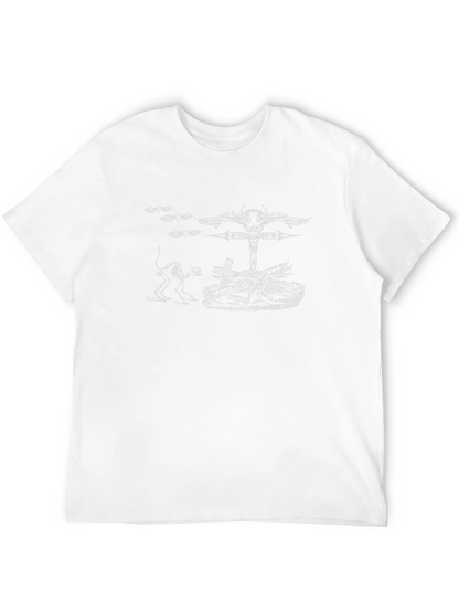 Camiseta Negra con Diseño Gótico