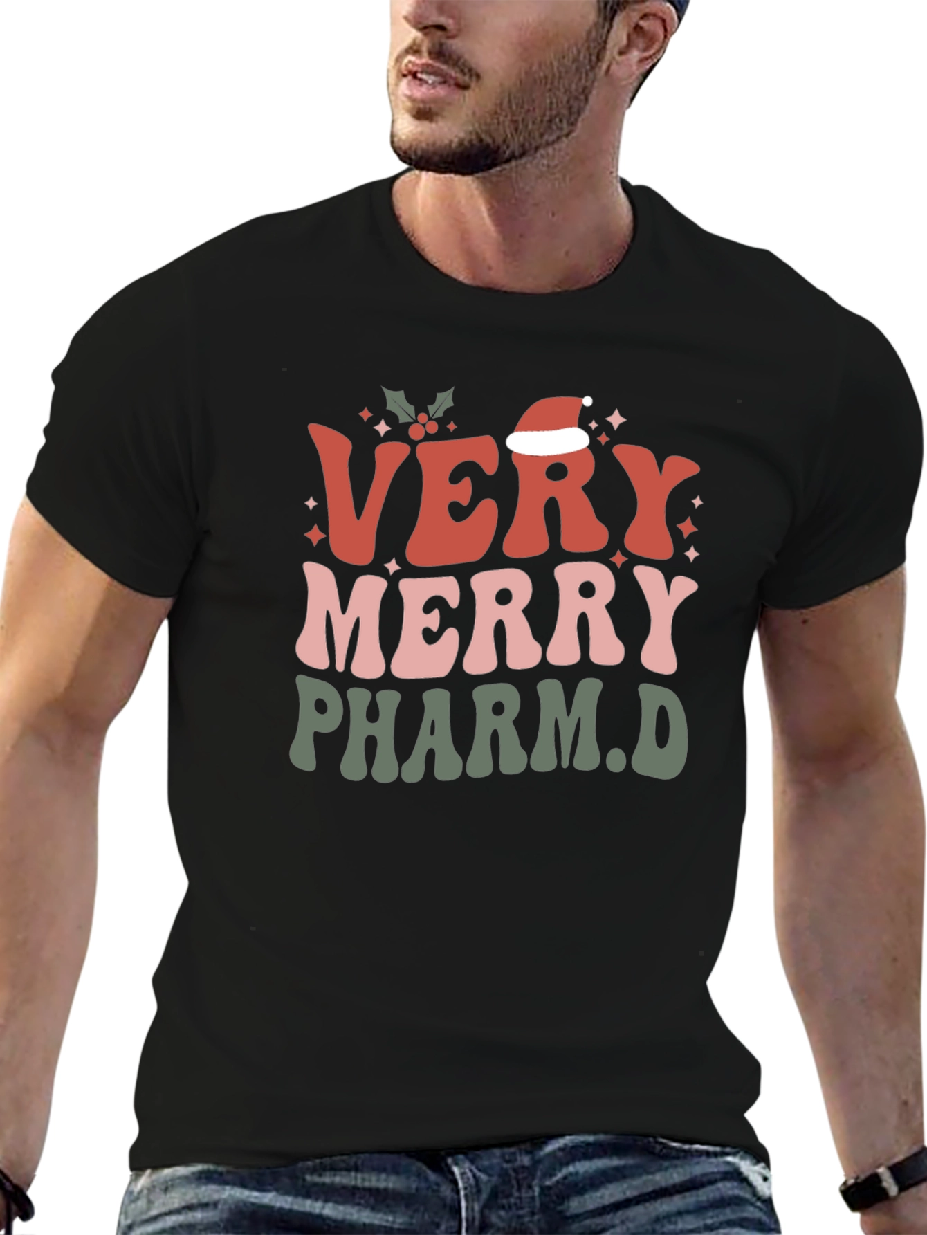 Camiseta Navideña Very Merry Pharm.D