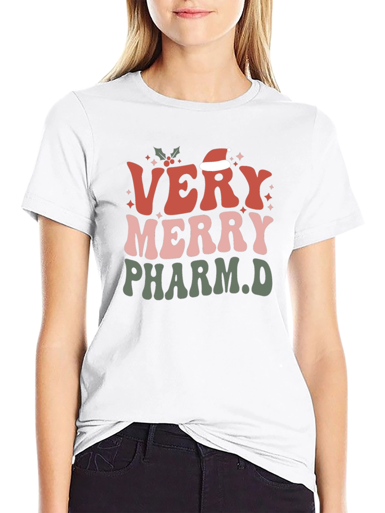Camiseta Navideña Very Merry Pharm.D