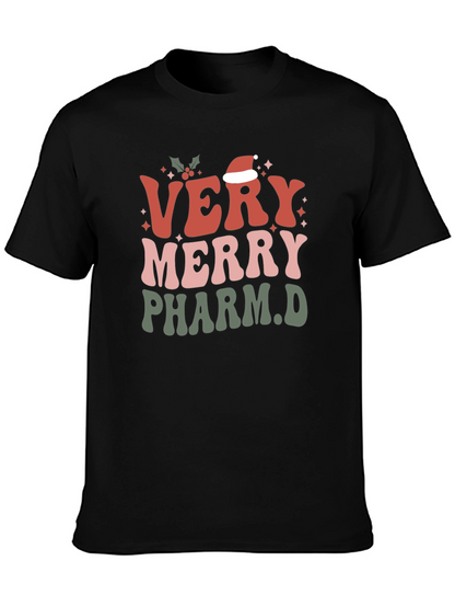Camiseta Navideña Very Merry Pharm.D