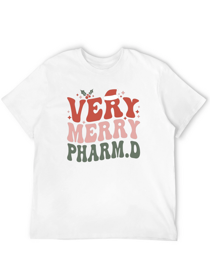 Camiseta Navideña Very Merry Pharm.D