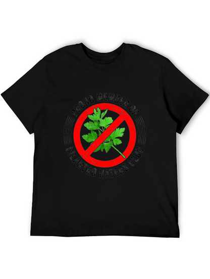 Camiseta Negra Anti-Cilantro para Hombre