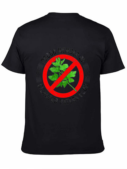 Camiseta Negra Anti-Cilantro para Hombre