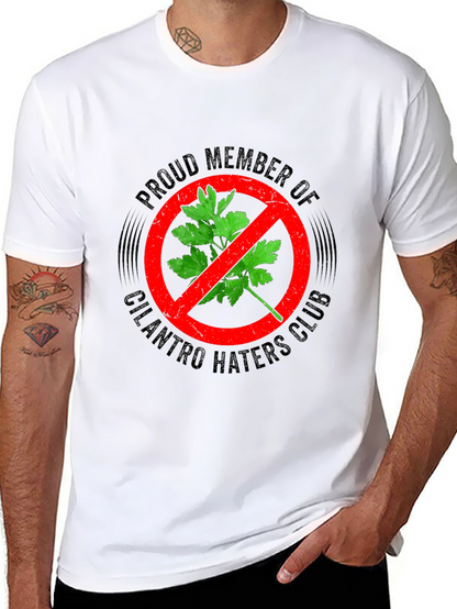 Camiseta Negra Anti-Cilantro para Hombre