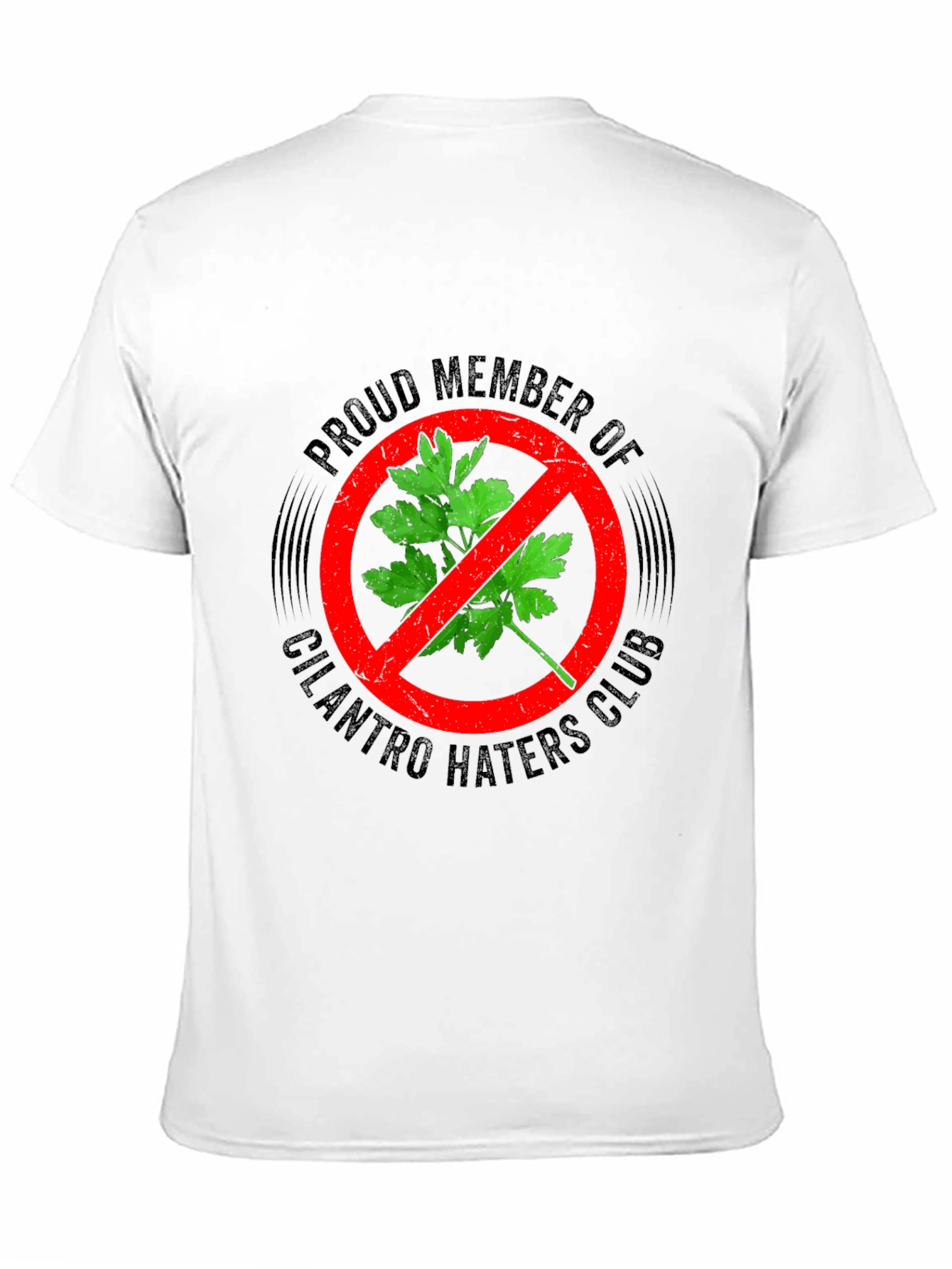 Camiseta Negra Anti-Cilantro para Hombre