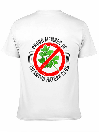 Camiseta Negra Anti-Cilantro para Hombre