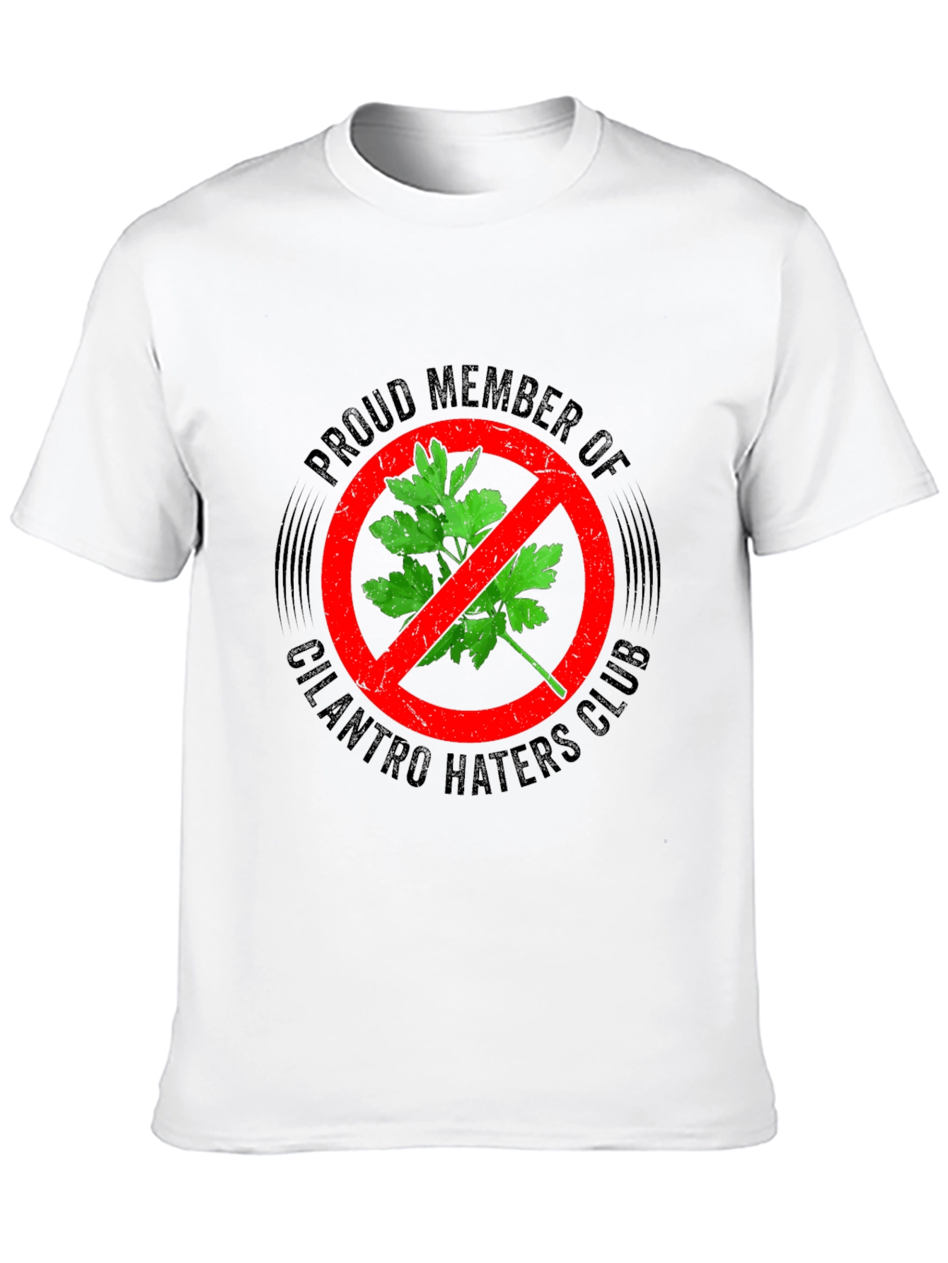 Camiseta Negra Anti-Cilantro para Hombre