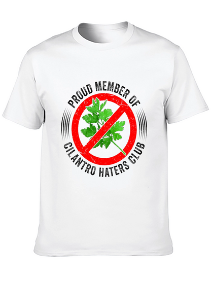 Camiseta Negra Anti-Cilantro para Hombre
