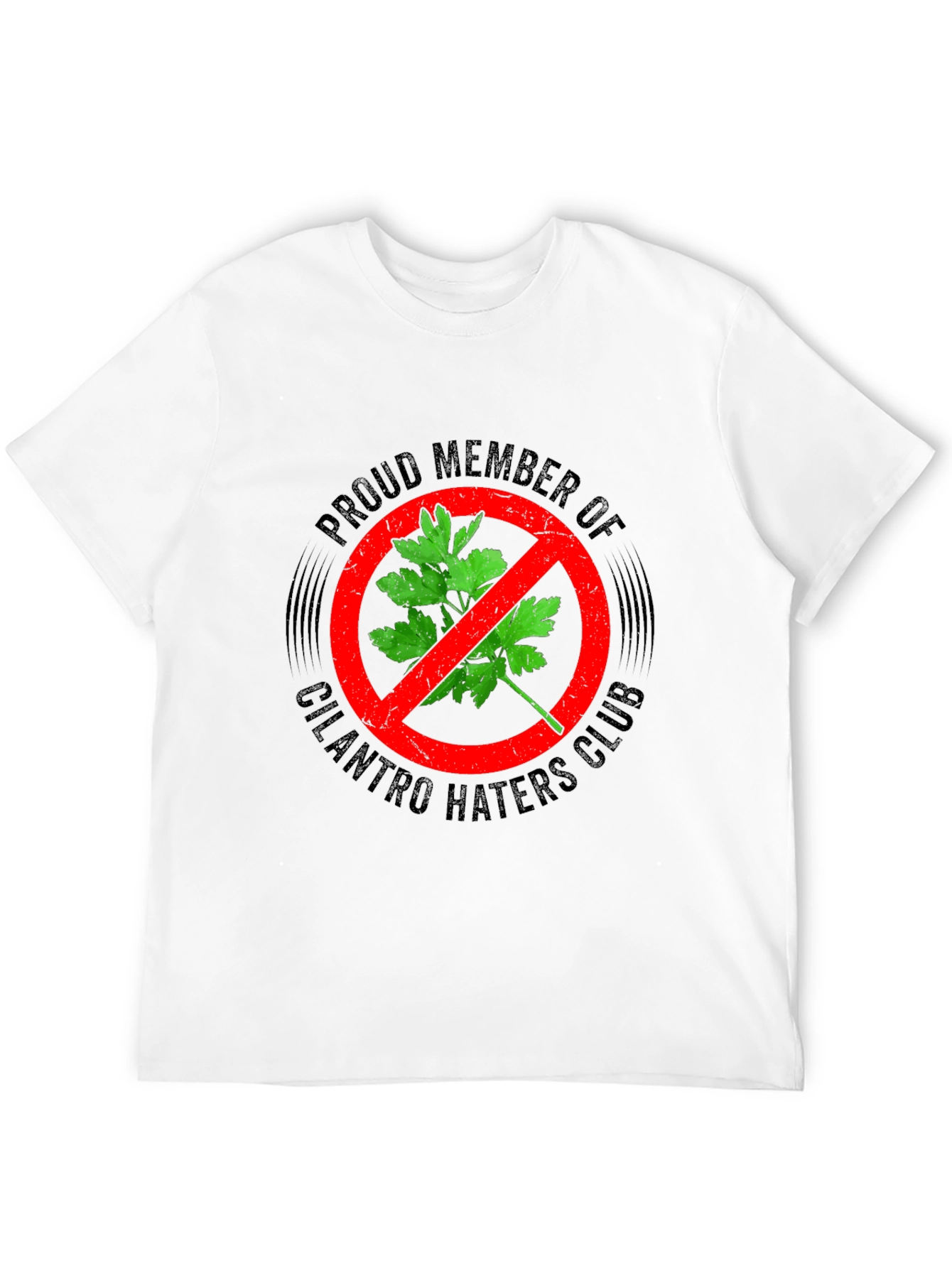 Camiseta Negra Anti-Cilantro para Hombre