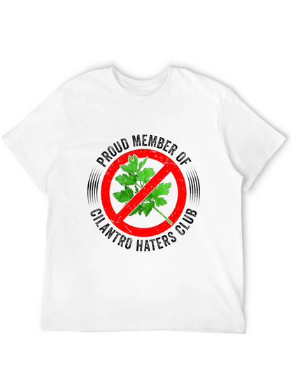 Camiseta Negra Anti-Cilantro para Hombre