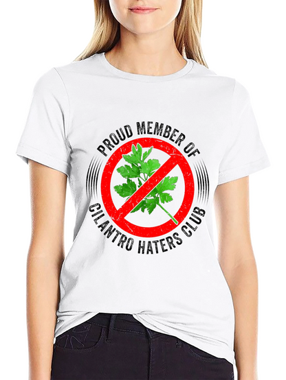 Camiseta Negra Anti-Cilantro para Hombre