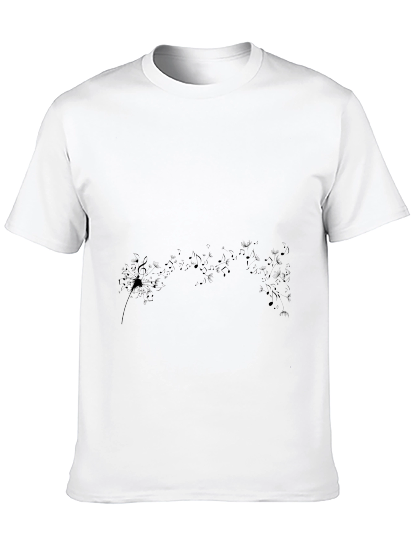 Camiseta Negra Hombre Diseño Abstracto