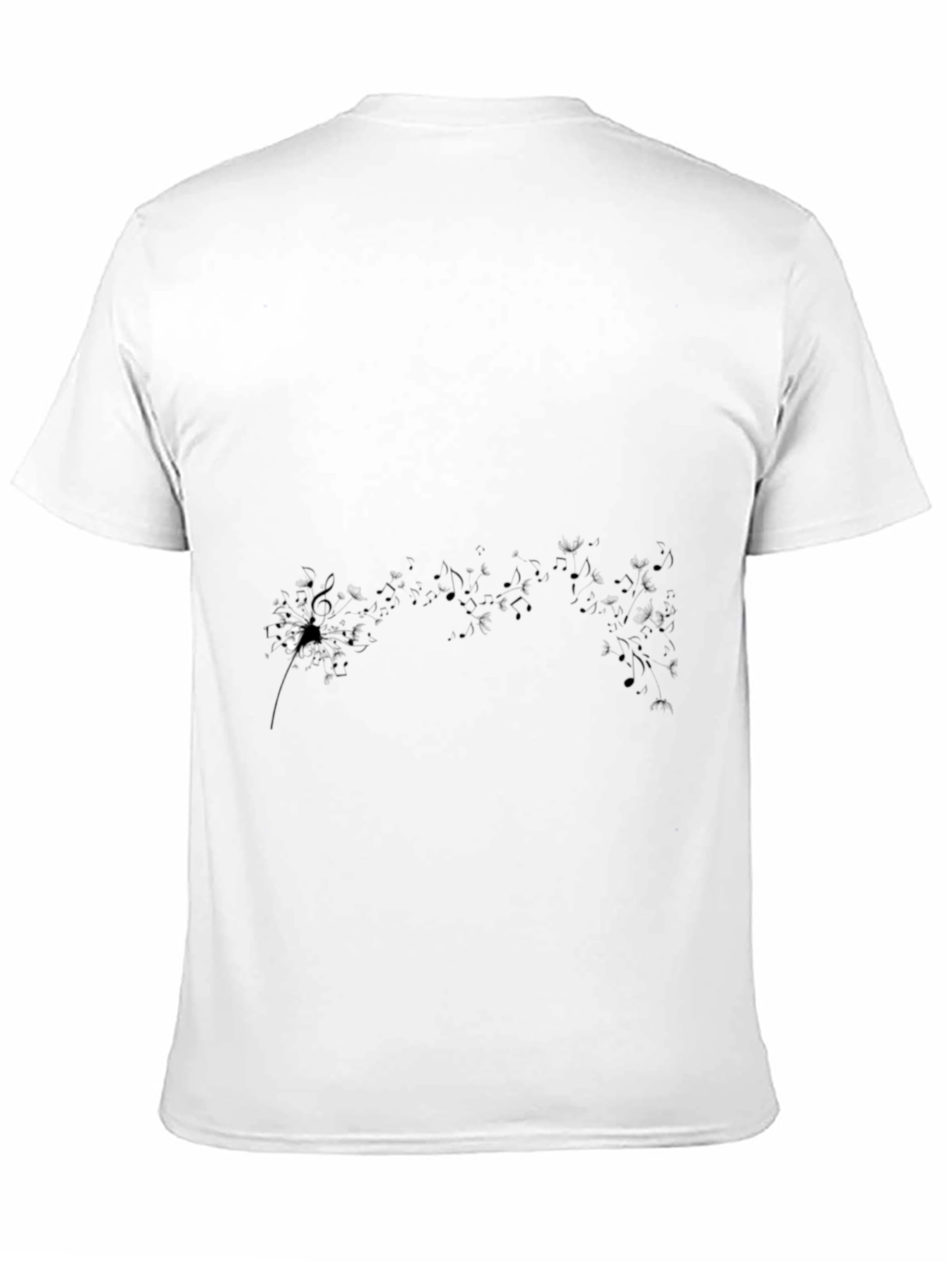 Camiseta Negra Hombre Diseño Abstracto
