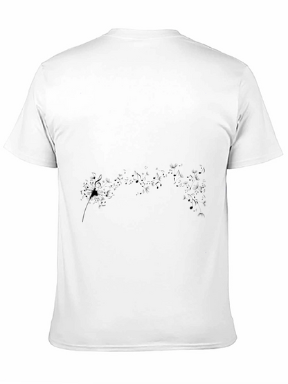 Camiseta Negra Hombre Diseño Abstracto