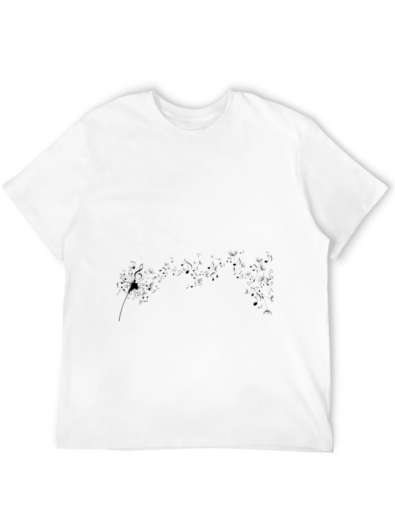 Camiseta Negra Hombre Diseño Abstracto