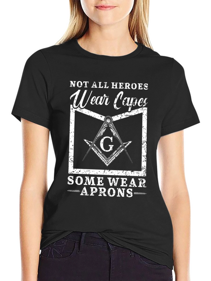 Camiseta Negra: Héroes con Delantal