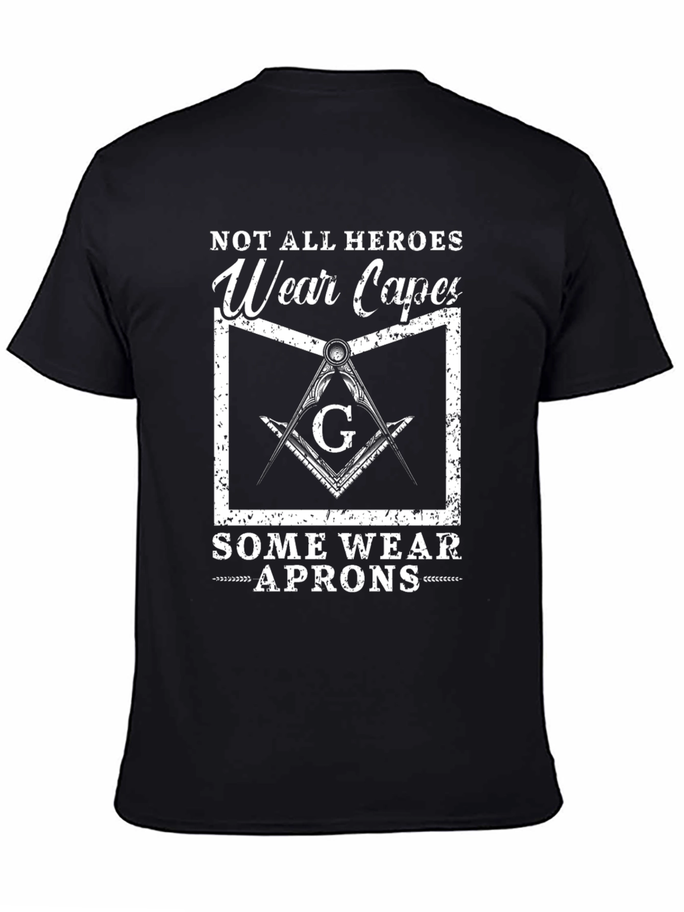 Camiseta Negra: Héroes con Delantal