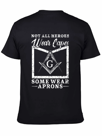 Camiseta Negra: Héroes con Delantal