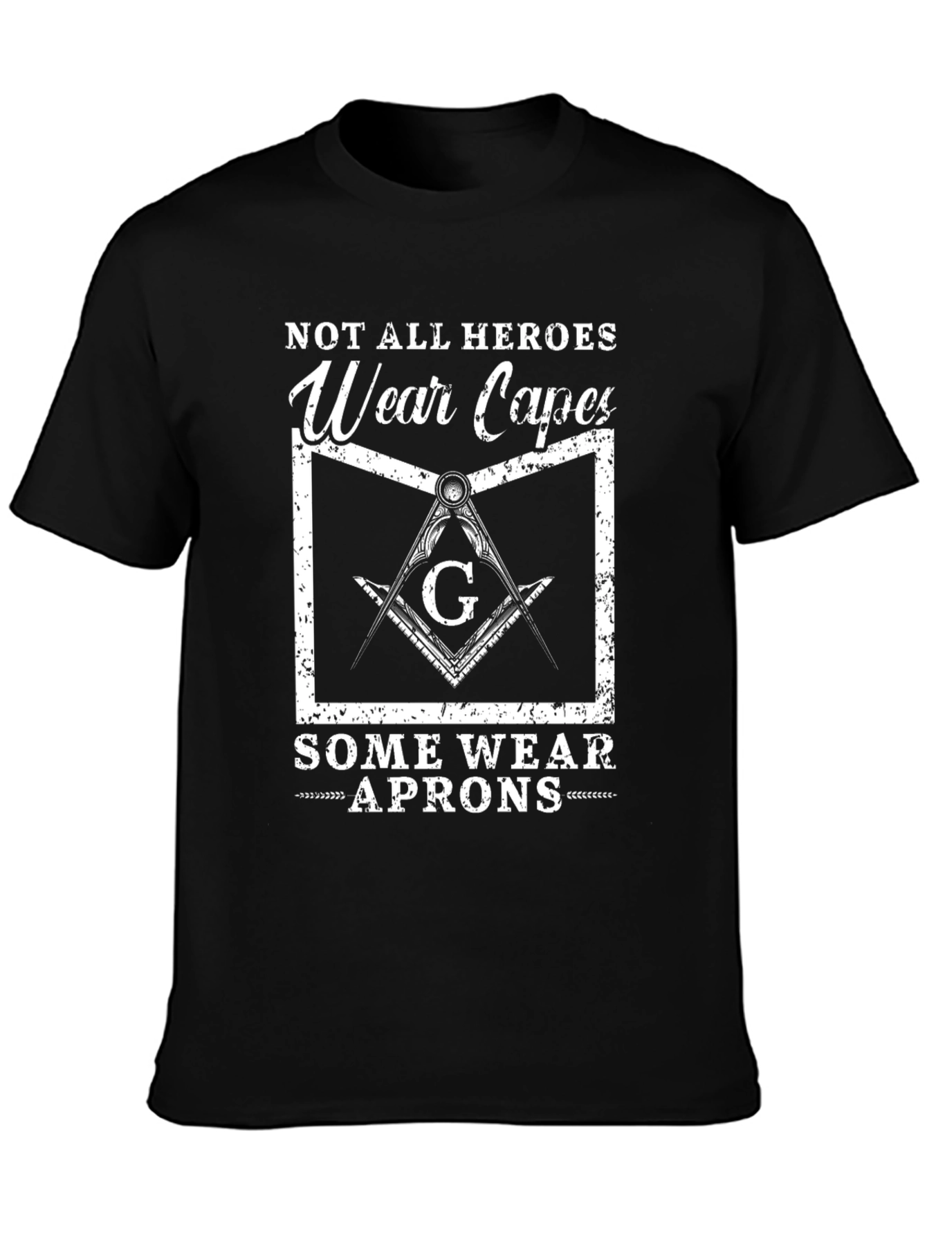 Camiseta Negra: Héroes con Delantal