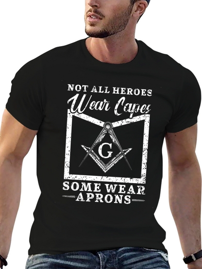 Camiseta Negra: Héroes con Delantal