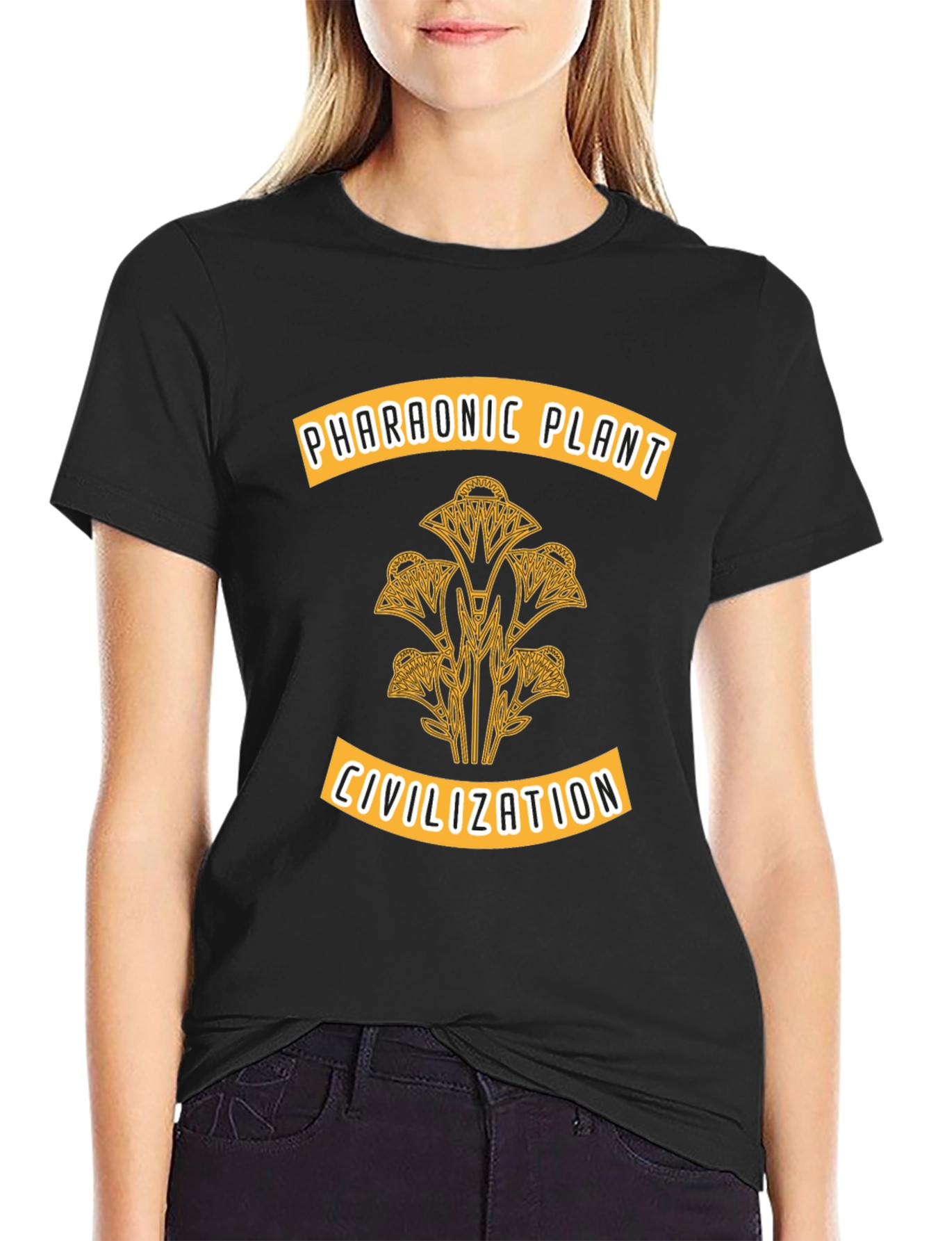 Camiseta Hombre Diseño Egipcio - Planta Faraónica