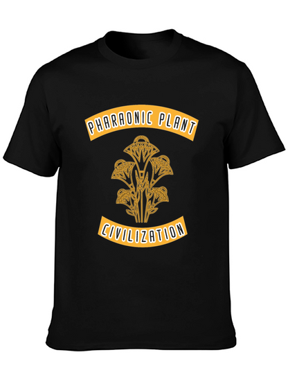 Camiseta Hombre Diseño Egipcio - Planta Faraónica