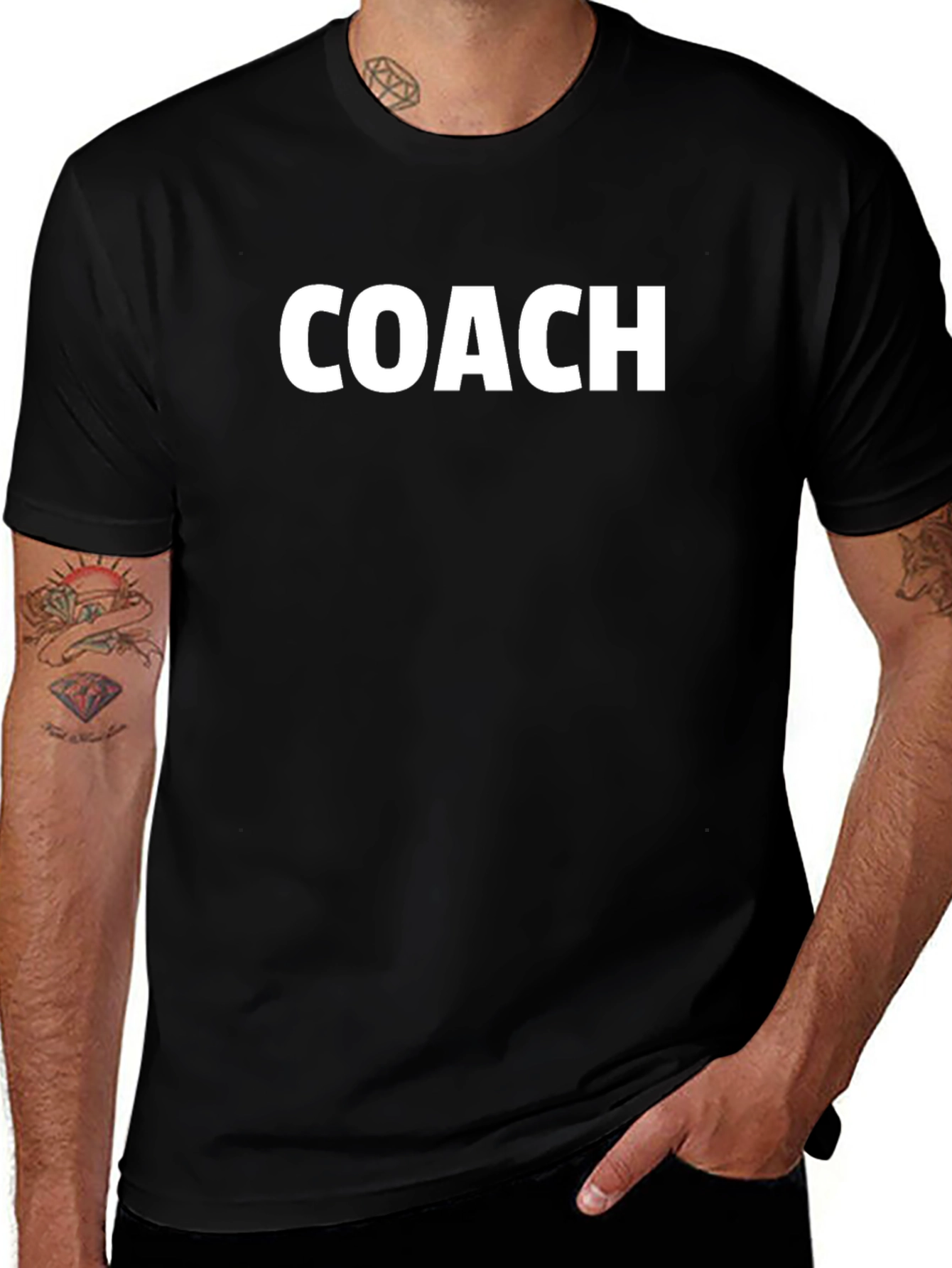 Camiseta Negra Coach - Entrenador