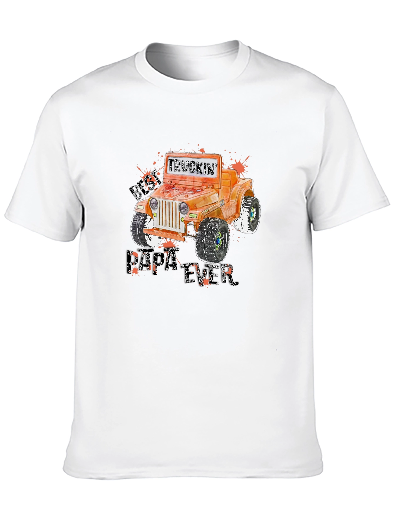 Camiseta Negra Gráfica Jeep Todoterreno Truckin Dirt