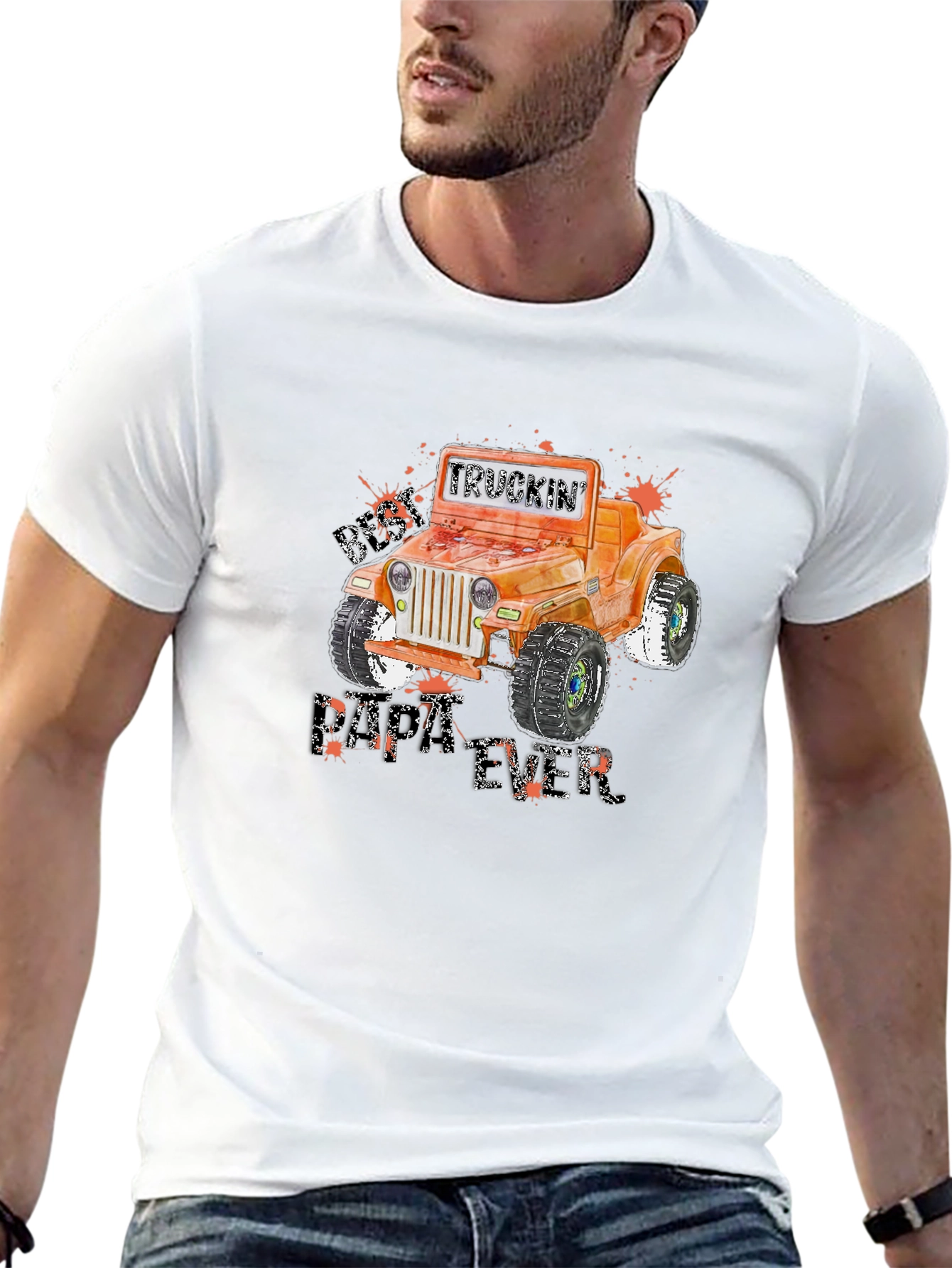 Camiseta Negra Gráfica Jeep Todoterreno Truckin Dirt