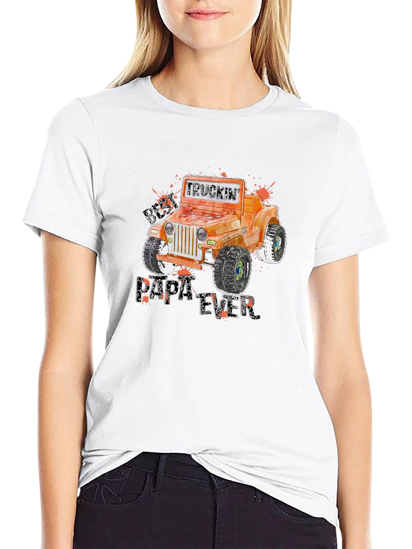 Camiseta Negra Gráfica Jeep Todoterreno Truckin Dirt