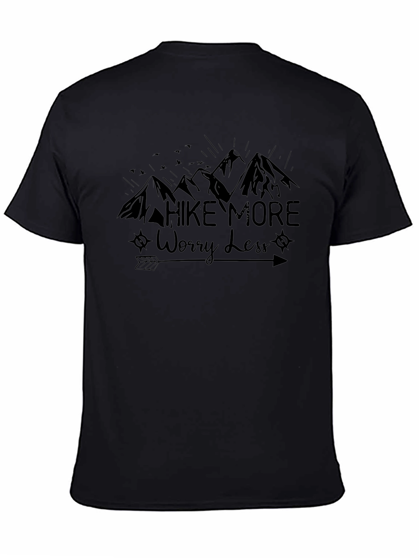 Camiseta Negra: Camina Más Preocúpate Menos